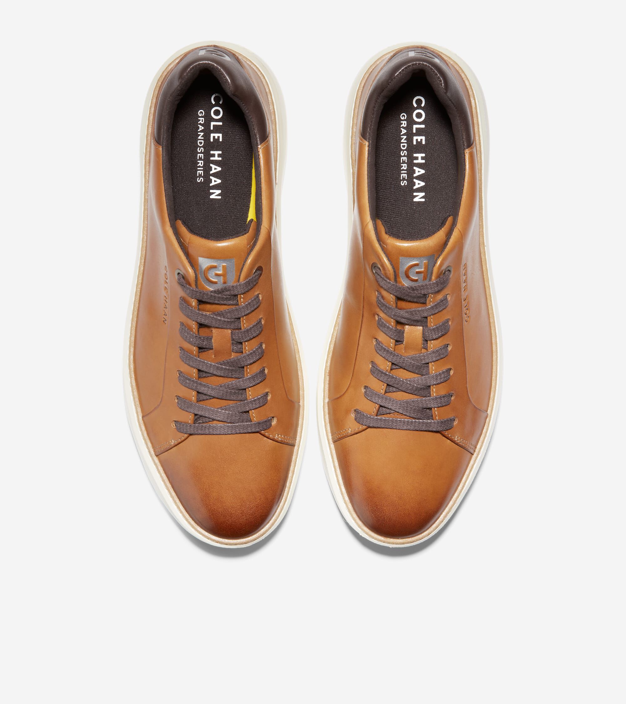 Men's GrandPrø Topspin Sneakers in Brown | Cole Haan